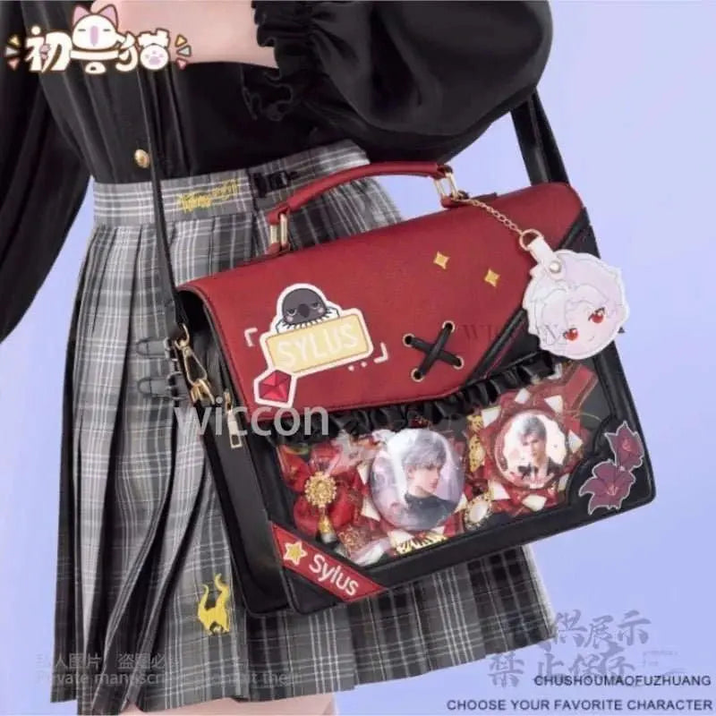 Anime Y2K Jirai Kei Rafayel Sylus Zayne Xavier Backpack Game Love and Deepspace Cosplay PU Leather Handbag Shoulder Bag Gift - AMIR BAGS INDIA PRIVATE LIMITED