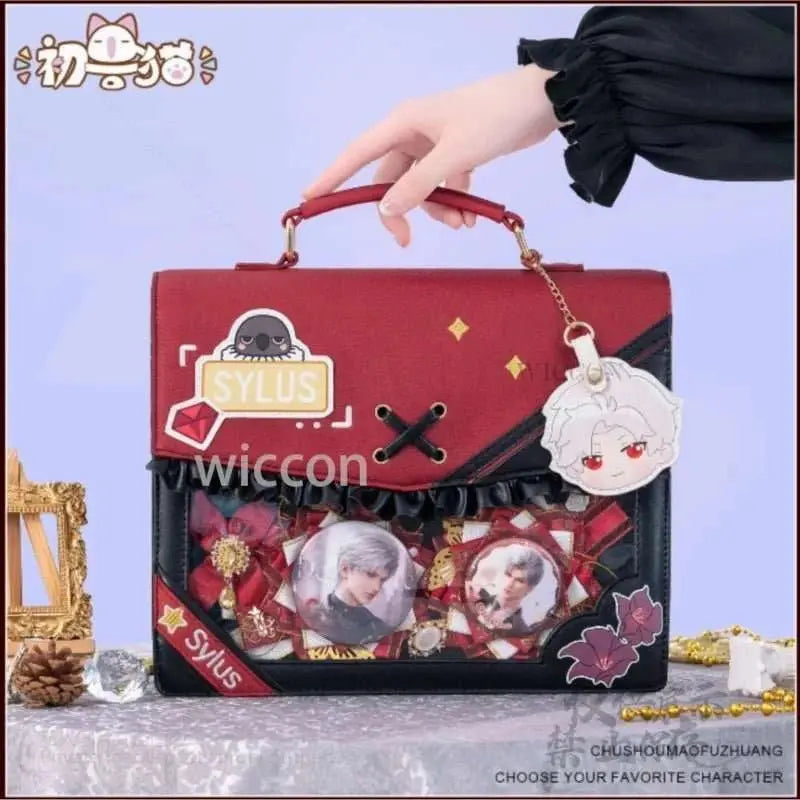 Anime Y2K Jirai Kei Rafayel Sylus Zayne Xavier Backpack Game Love and Deepspace Cosplay PU Leather Handbag Shoulder Bag Gift - AMIR BAGS INDIA PRIVATE LIMITED