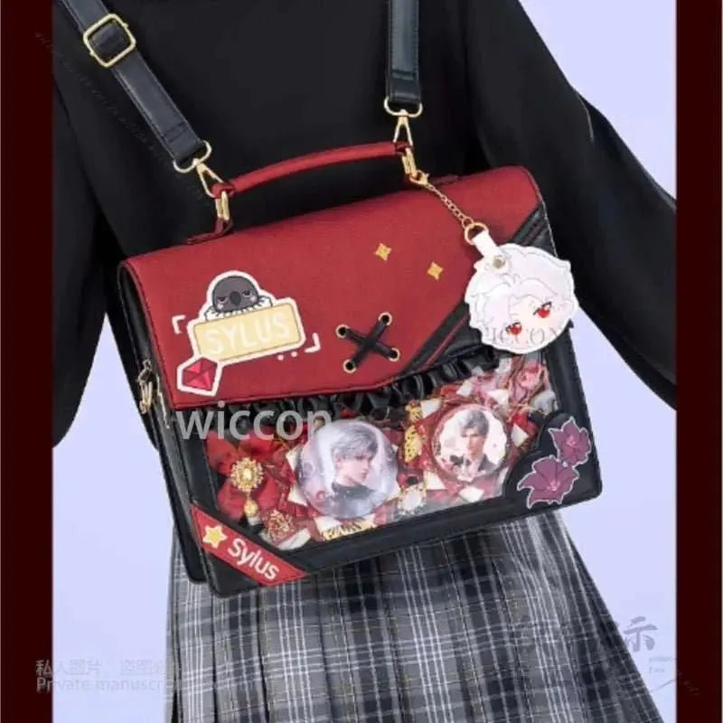Anime Y2K Jirai Kei Rafayel Sylus Zayne Xavier Backpack Game Love and Deepspace Cosplay PU Leather Handbag Shoulder Bag Gift - AMIR BAGS INDIA PRIVATE LIMITED
