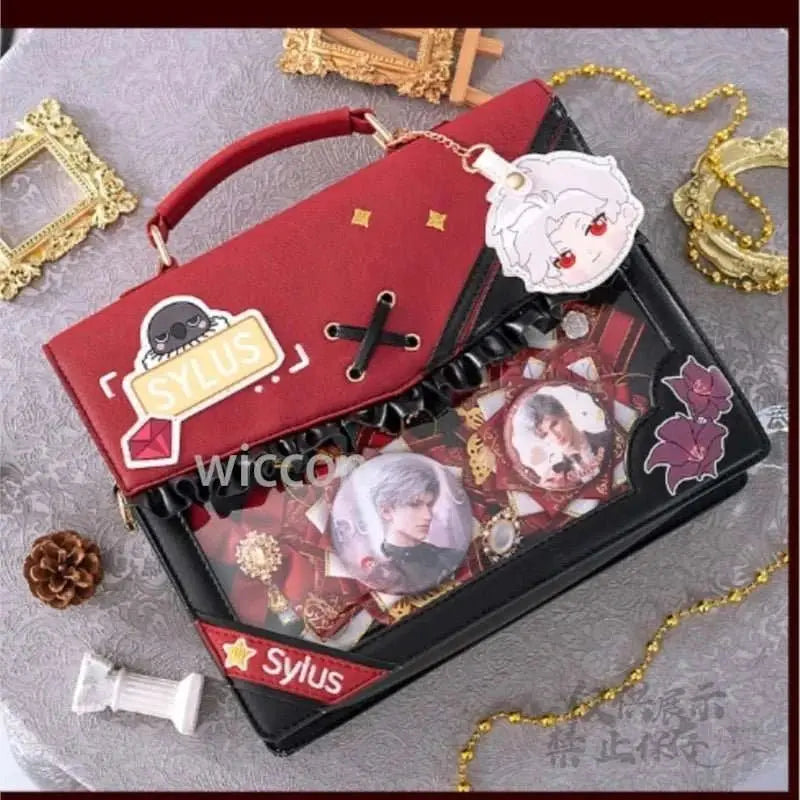 Anime Y2K Jirai Kei Rafayel Sylus Zayne Xavier Backpack Game Love and Deepspace Cosplay PU Leather Handbag Shoulder Bag Gift - AMIR BAGS INDIA PRIVATE LIMITED