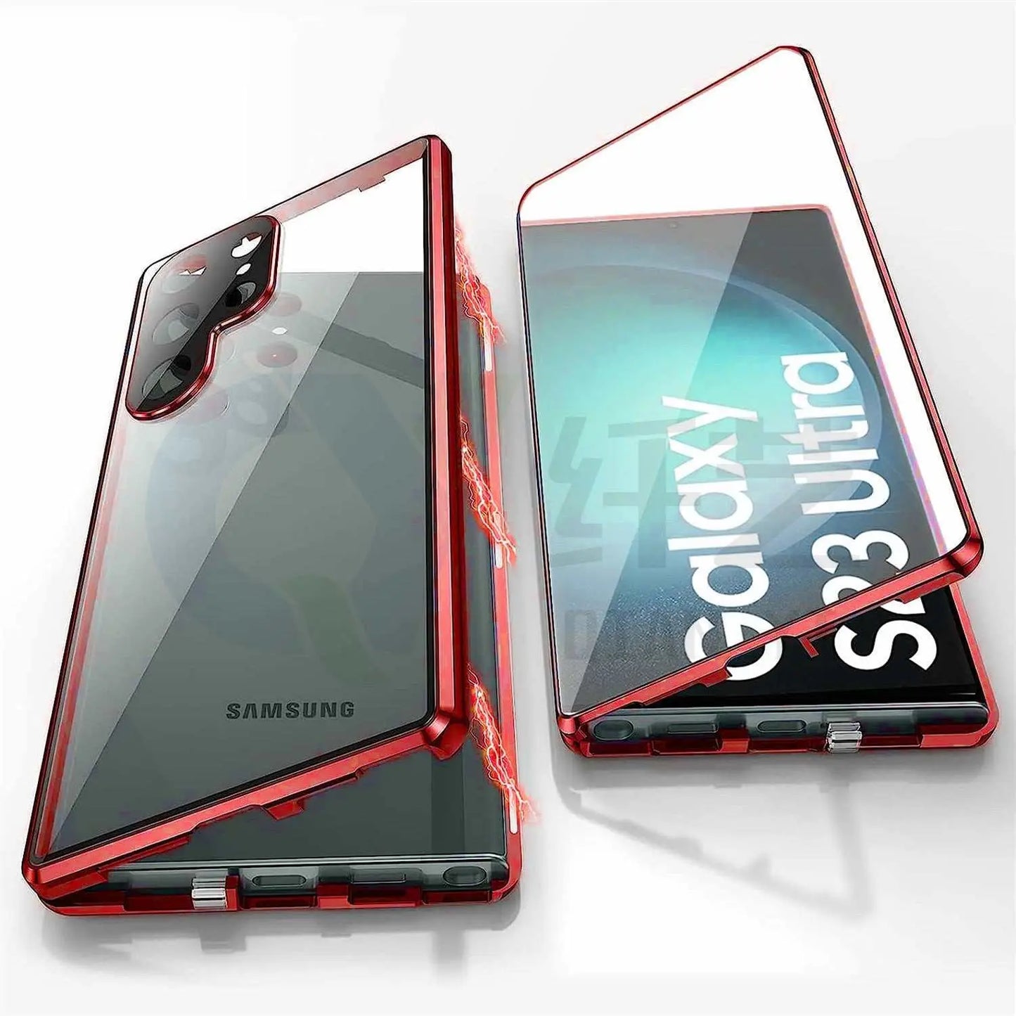 Applicable To S24Ultra Peep - proof Magnetic Mirror Universal Magnetic King Phone Case - AMIR BAGS INDIA PRIVATE LIMITED