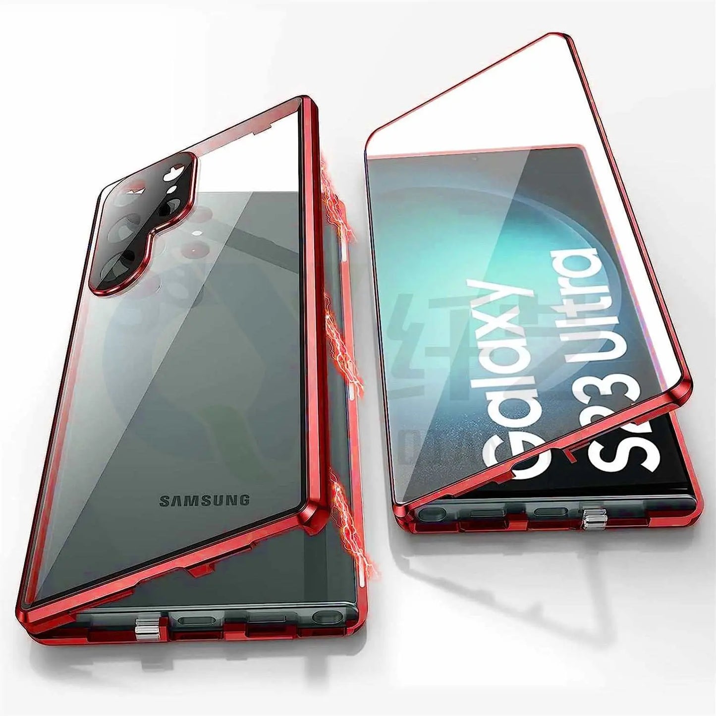Applicable To S24Ultra Peep - proof Magnetic Mirror Universal Magnetic King Phone Case - AMIR BAGS INDIA PRIVATE LIMITED