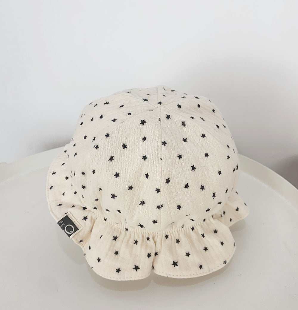 Baby Fisherman Double Polka Dot Baby Sun Hat - AMIR BAGS INDIA PRIVATE LIMITED