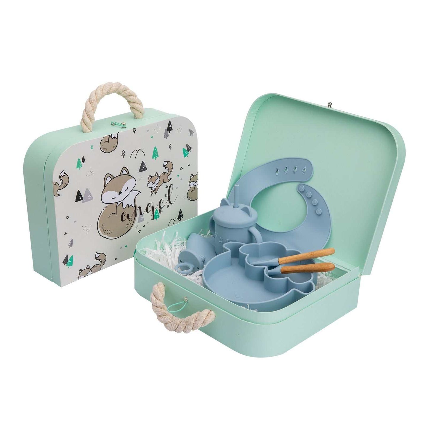Baby Silicone Bowl Newborn Tableware Set - AMIR BAGS INDIA PRIVATE LIMITED