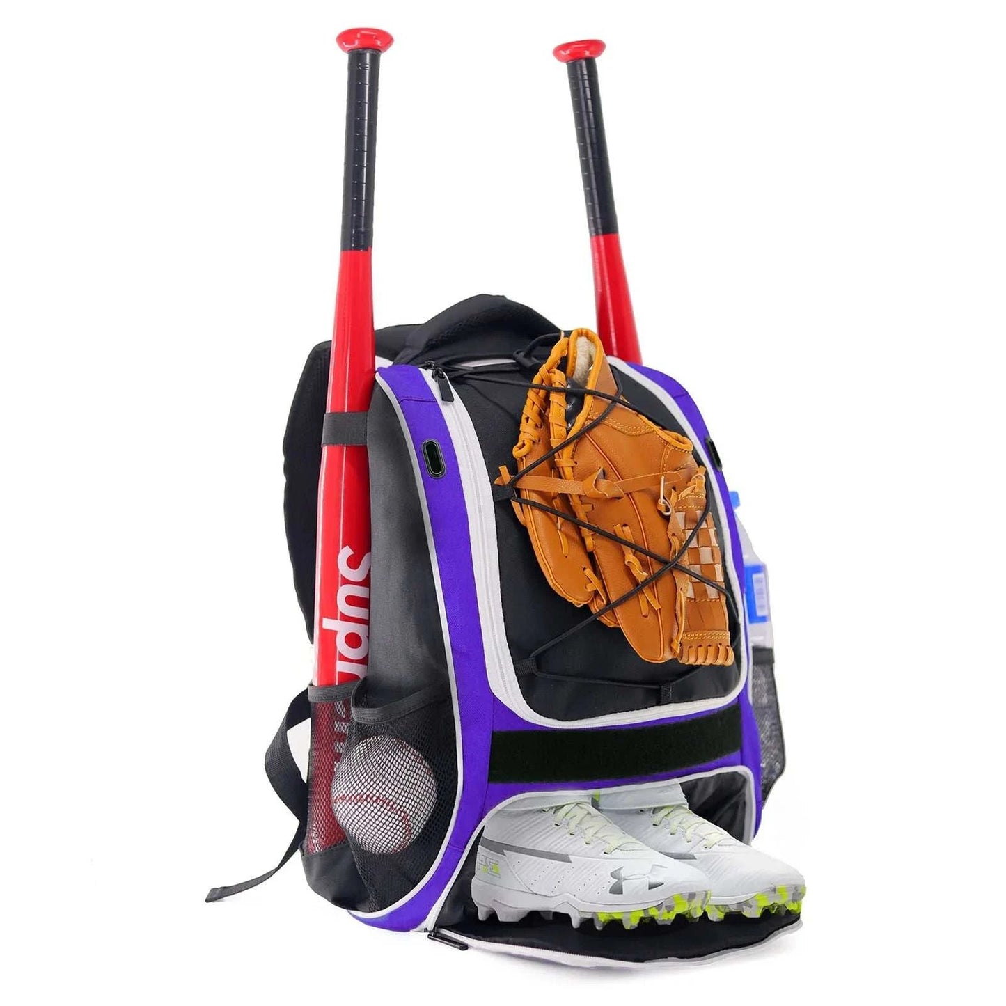 Baseball Softball Backpack with Shoes Compartment Outdoor Softball Bat Bag for Youth Adult Large Capacity Sports Shoulder Bags - AMIR BAGS INDIA PRIVATE LIMITED