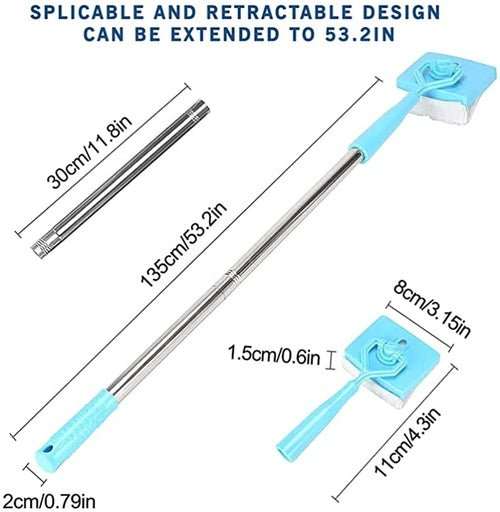 Baseboard Buddy Retractable Household Universal Cleaning Brush Mop - AMIR BAGS INDIA PRIVATE LIMITED