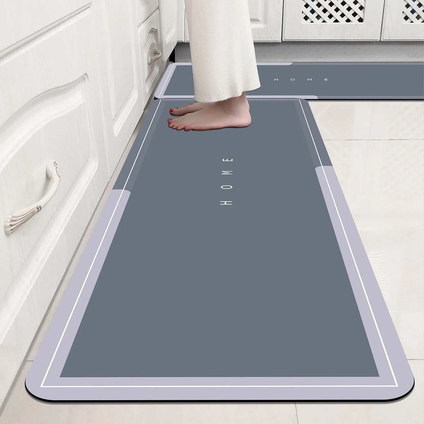 Bathroom Floor Mat, Soft Diatomaceous Mud, Absorbent Quick Drying Carpet, Diatomaceous Earth anti Slip Mat, Door Mat - AMIR BAGS INDIA PRIVATE LIMITED