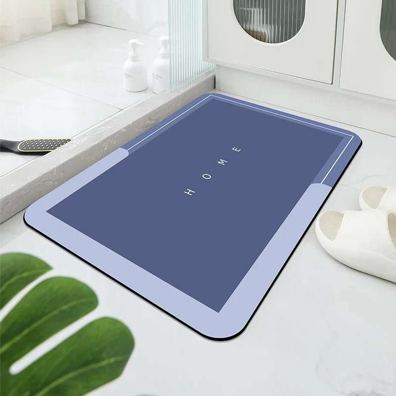 Bathroom Floor Mat, Soft Diatomaceous Mud, Absorbent Quick Drying Carpet, Diatomaceous Earth anti Slip Mat, Door Mat - AMIR BAGS INDIA PRIVATE LIMITED