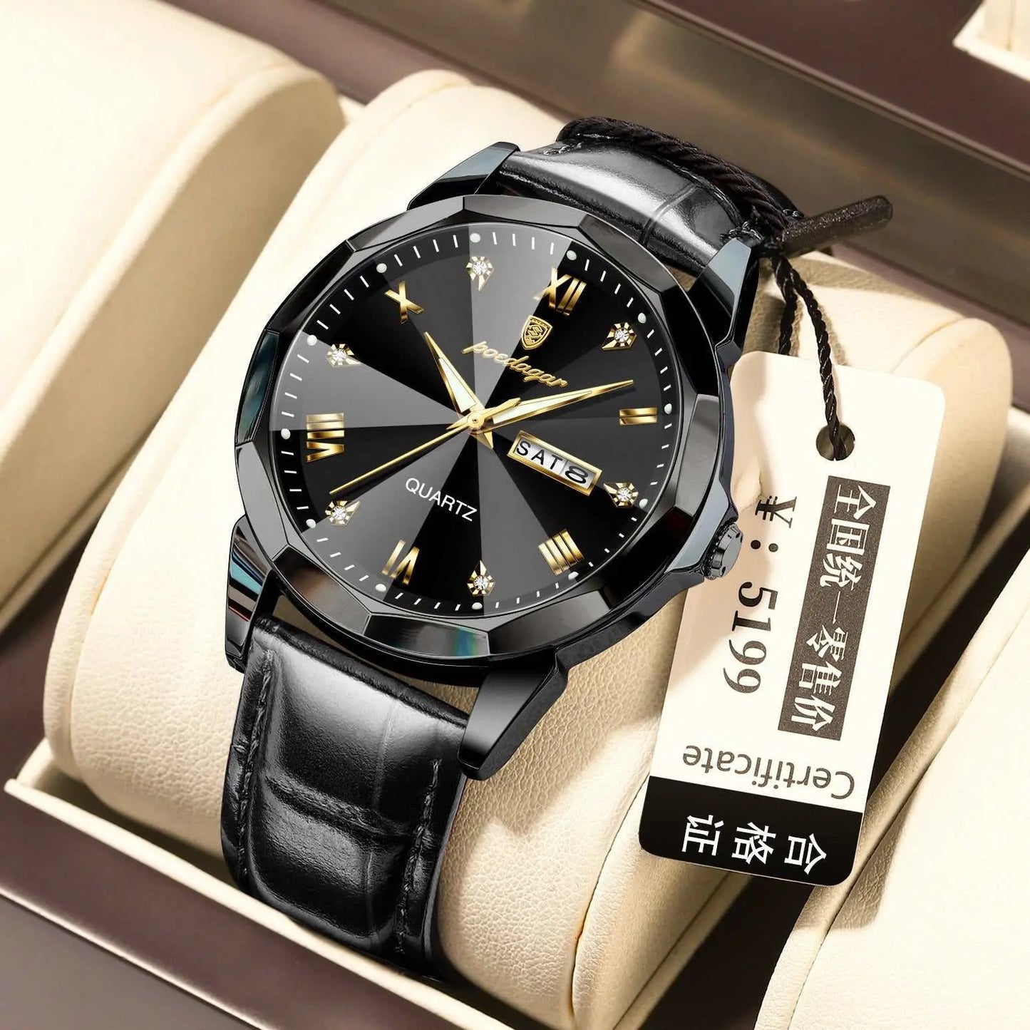 Belt Style Men's Waterproof Luminous Fashion Quartz Watch - AMIR BAGS INDIA PRIVATE LIMITED