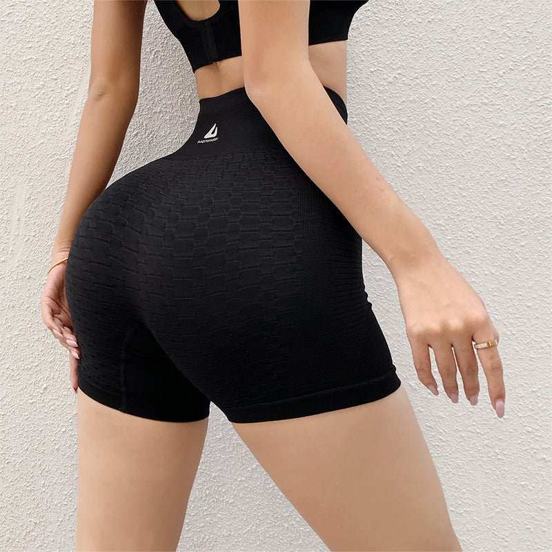 Biker Shorts For Women High Wais Stripe Gym Running Shorts - AMIR BAGS INDIA PRIVATE LIMITED