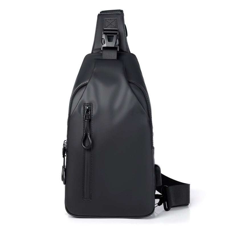 Black Sling Crossbody Backpack Shoulder Bag For Men Chest Bag - AMIR BAGS INDIA PRIVATE LIMITED