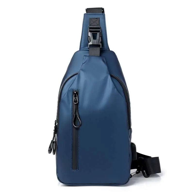 Black Sling Crossbody Backpack Shoulder Bag For Men Chest Bag - AMIR BAGS INDIA PRIVATE LIMITED