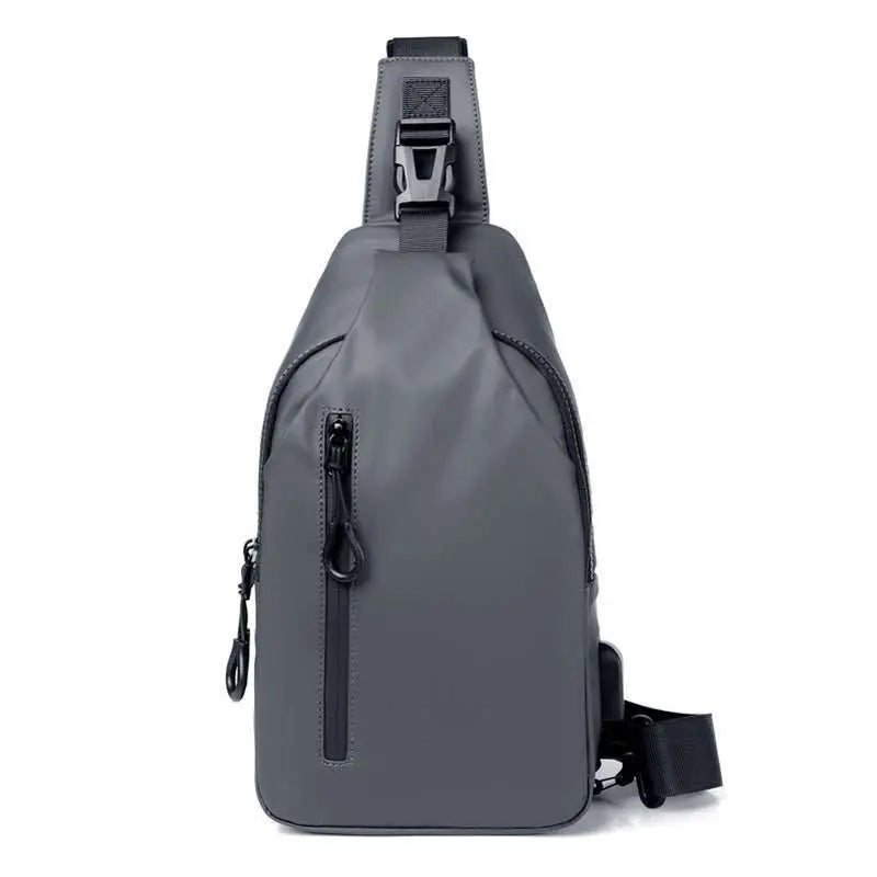 Black Sling Crossbody Backpack Shoulder Bag For Men Chest Bag - AMIR BAGS INDIA PRIVATE LIMITED