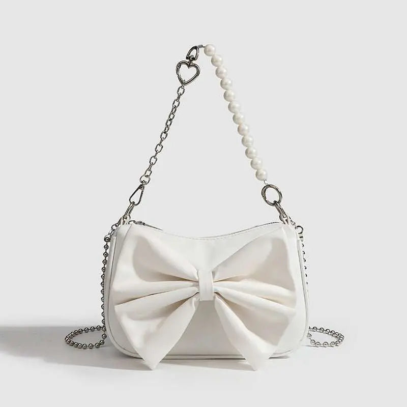Black White PU Bow Handbags Autumn Winter Ladies Underarm Tote Bags FaOverview:Unique design, stylish and beautiful.Good material, comfortable to carry.A variety of colors, any choice.Product information:Lining texture: Polyester AppliDropshipmanAMIR BAGS INDIA PRIVATE LIMITEDnull