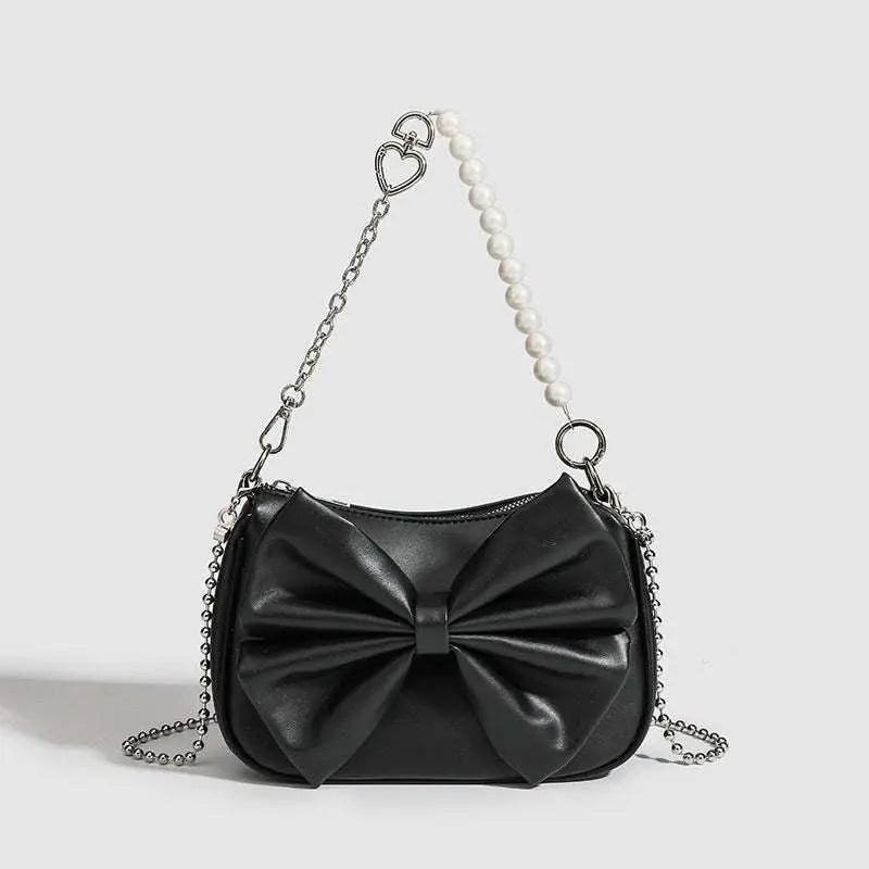 Black White PU Bow Handbags Autumn Winter Ladies Underarm Tote Bags FaOverview:Unique design, stylish and beautiful.Good material, comfortable to carry.A variety of colors, any choice.Product information:Lining texture: Polyester AppliDropshipmanAMIR BAGS INDIA PRIVATE LIMITEDnull
