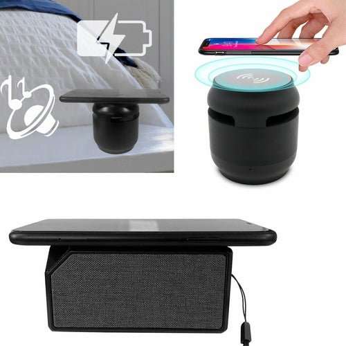 Bluetooth Speaker with Wireless Charging Pad | Fabric Speaker - AMIR BAGS INDIA PRIVATE LIMITED