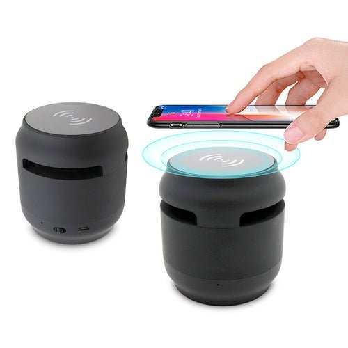 Bluetooth Speaker with Wireless Charging Pad | Fabric Speaker - AMIR BAGS INDIA PRIVATE LIMITED