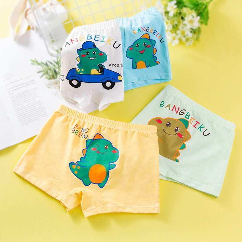 Boys' Cotton Cute Print All - match Panties - AMIR BAGS INDIA PRIVATE LIMITED