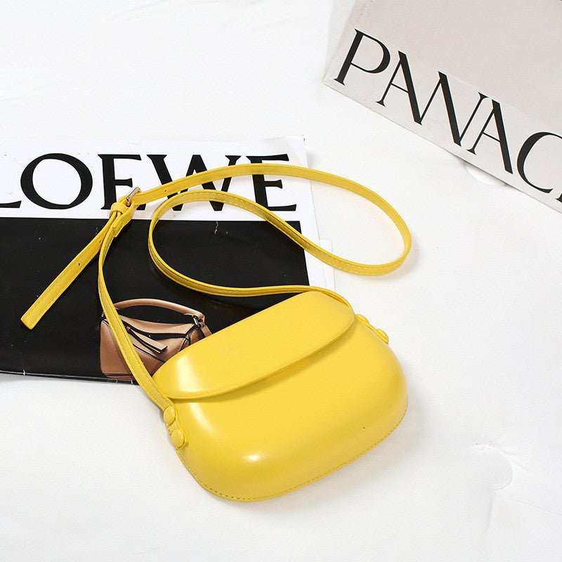 Candy Color Cute Shell Bag Ins Fashion Saddle Bags Women Shoulder Messenger Bag - AMIR BAGS INDIA PRIVATE LIMITED