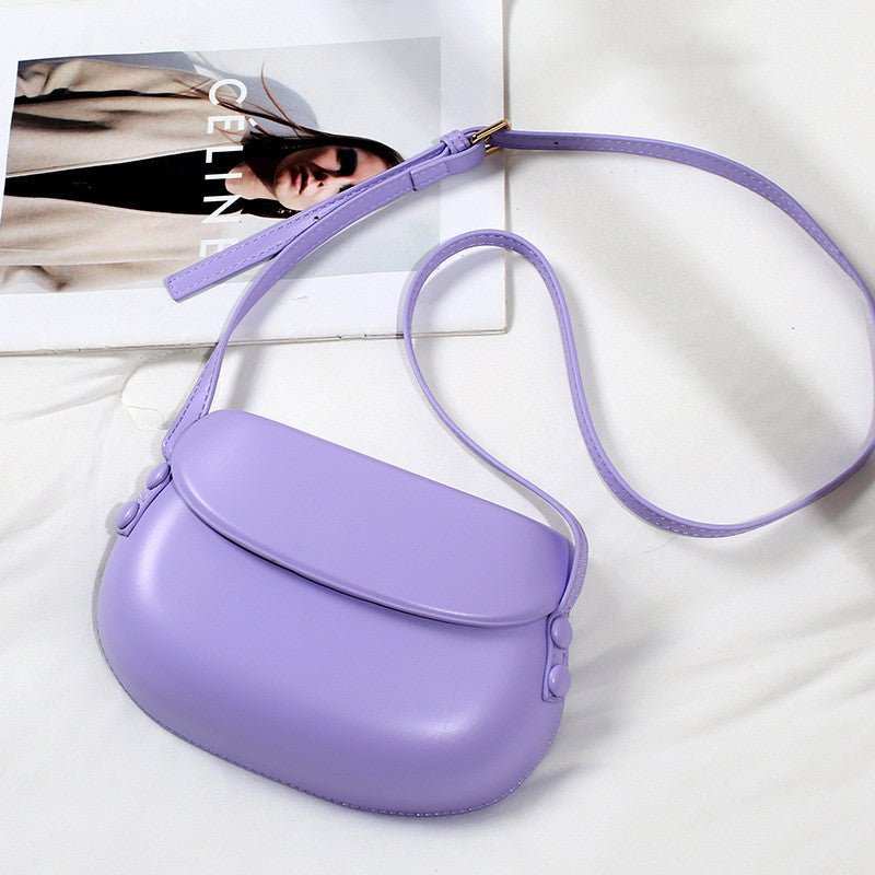 Candy Color Cute Shell Bag Ins Fashion Saddle Bags Women Shoulder Messenger Bag - AMIR BAGS INDIA PRIVATE LIMITED