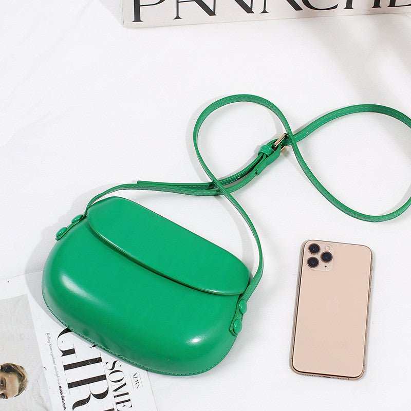 Candy Color Cute Shell Bag Ins Fashion Saddle Bags Women Shoulder Messenger Bag - AMIR BAGS INDIA PRIVATE LIMITED