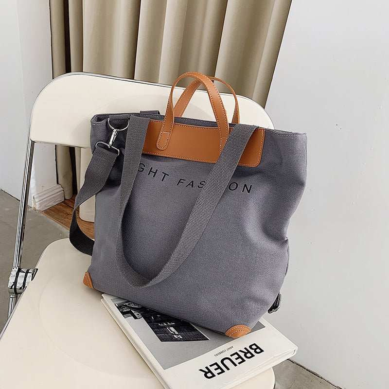 Canvas Shoulder Bag Women Ins Fashion Messenger Crossbody Bags Large Capacity Totes Handbag - AMIR BAGS INDIA PRIVATE LIMITED