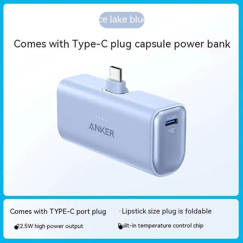 Capsule Power Bank Small Portable Mobile Power Pack - AMIR BAGS INDIA PRIVATE LIMITED