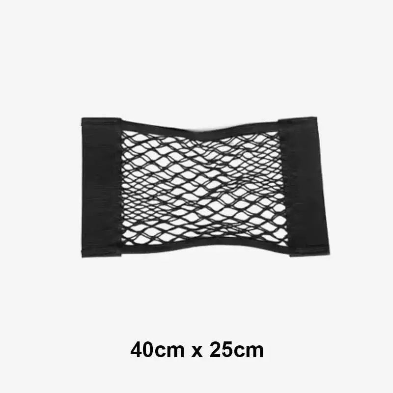Car Back Rear Mesh Trunk Seat Elastic String Net Magic Sticker Universal Storage Bag Pocket Cage Auto Organizer Seat Back Bag - AMIR BAGS INDIA PRIVATE LIMITED