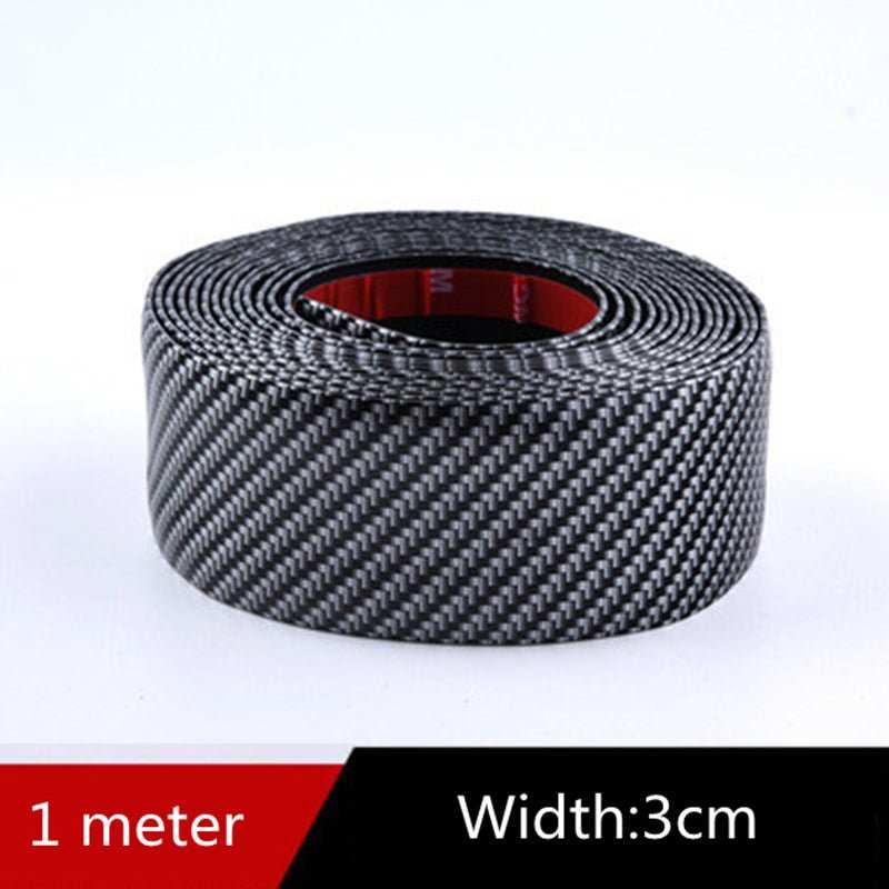 Car Carbon Fiber Pattern Door Sill Decorative Protective Sticker - AMIR BAGS INDIA PRIVATE LIMITED