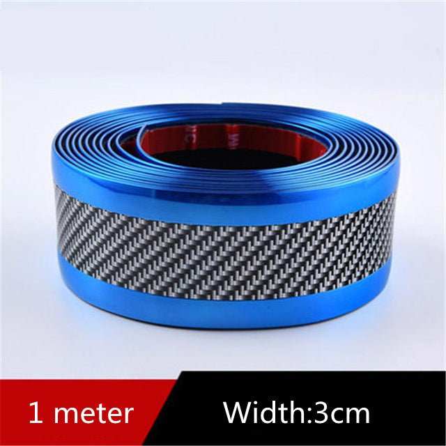 Car Carbon Fiber Pattern Door Sill Decorative Protective Sticker - AMIR BAGS INDIA PRIVATE LIMITED