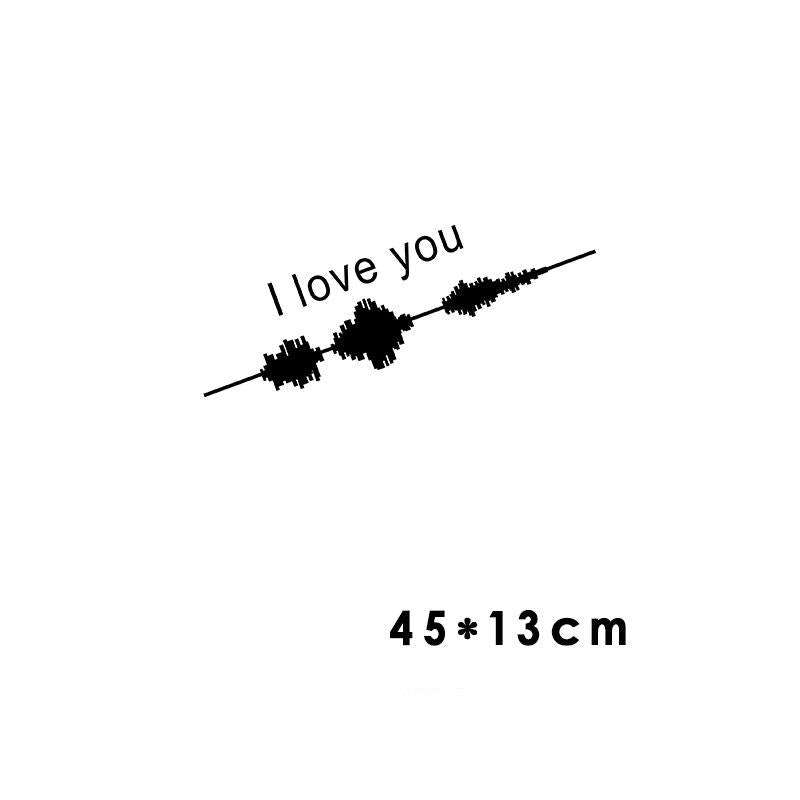 Car Electrocardiogram Creative Sound Wave Chart Car Sticker - AMIR BAGS INDIA PRIVATE LIMITED