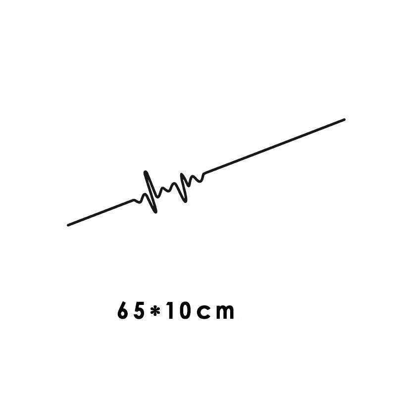 Car Electrocardiogram Creative Sound Wave Chart Car Sticker - AMIR BAGS INDIA PRIVATE LIMITED