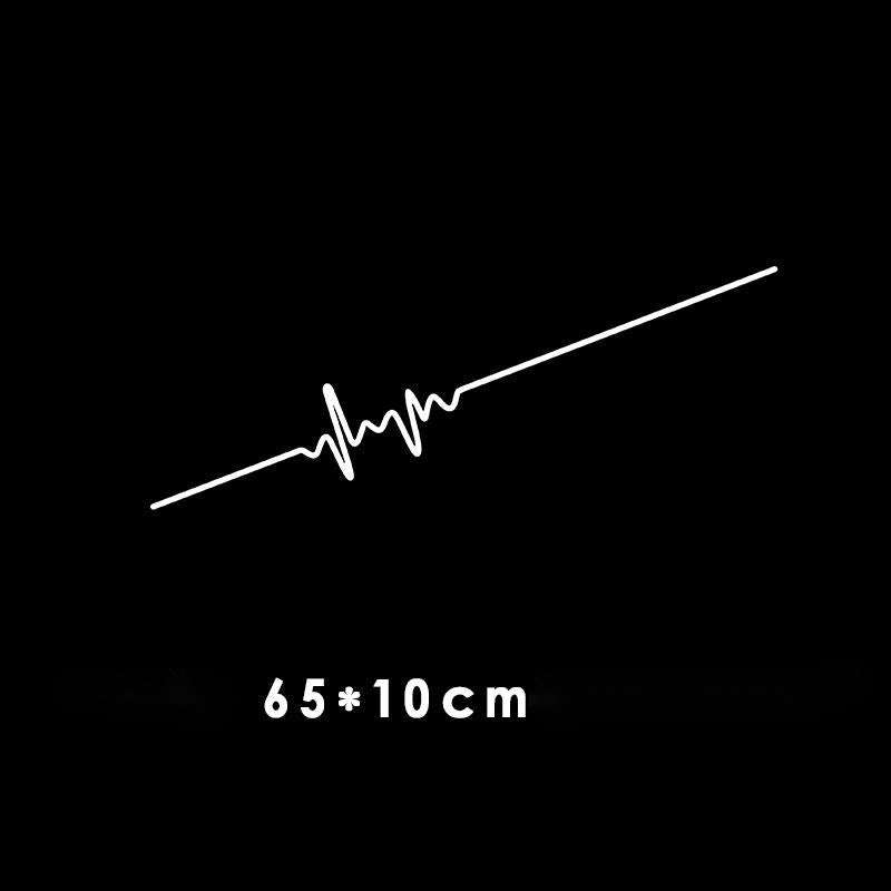 Car Electrocardiogram Creative Sound Wave Chart Car Sticker - AMIR BAGS INDIA PRIVATE LIMITED