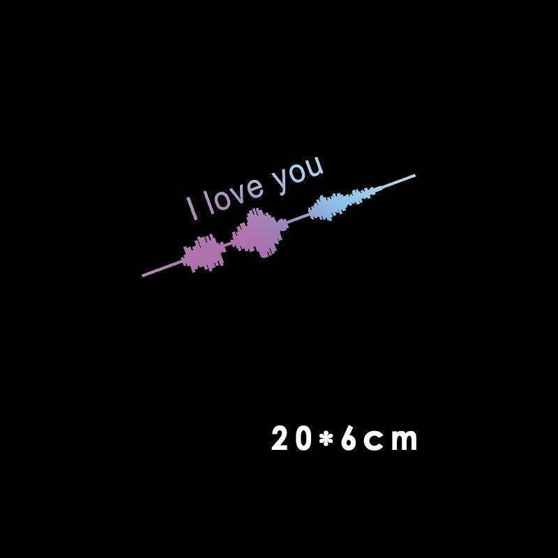 Car Electrocardiogram Creative Sound Wave Chart Car Sticker - AMIR BAGS INDIA PRIVATE LIMITED