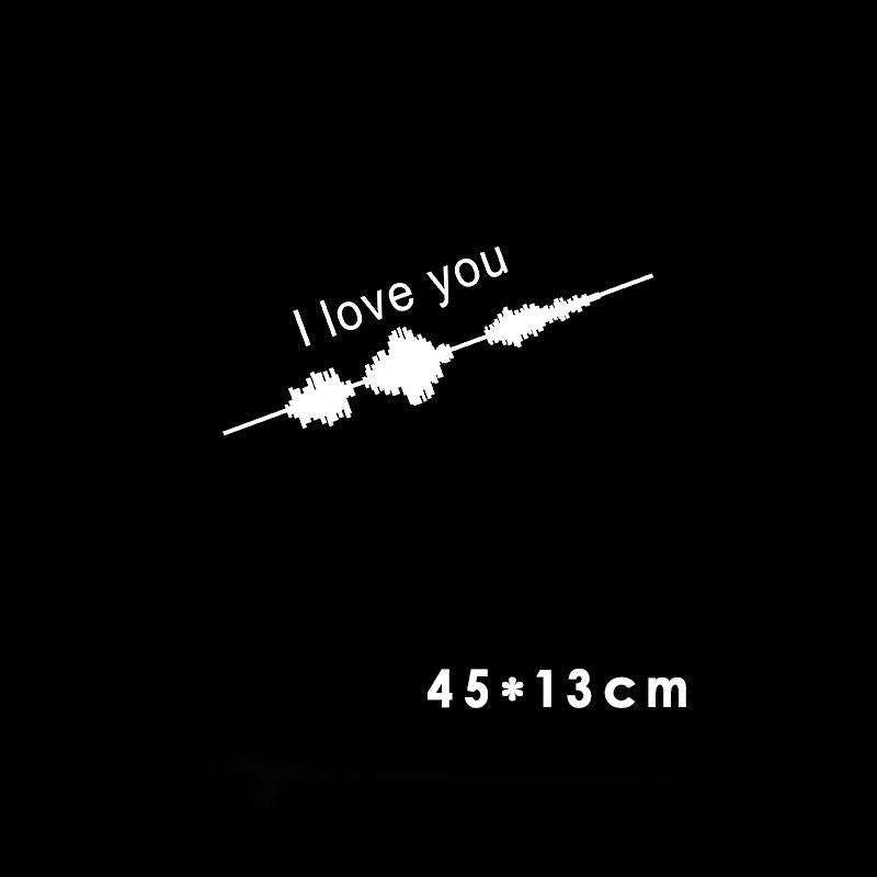 Car Electrocardiogram Creative Sound Wave Chart Car Sticker - AMIR BAGS INDIA PRIVATE LIMITED