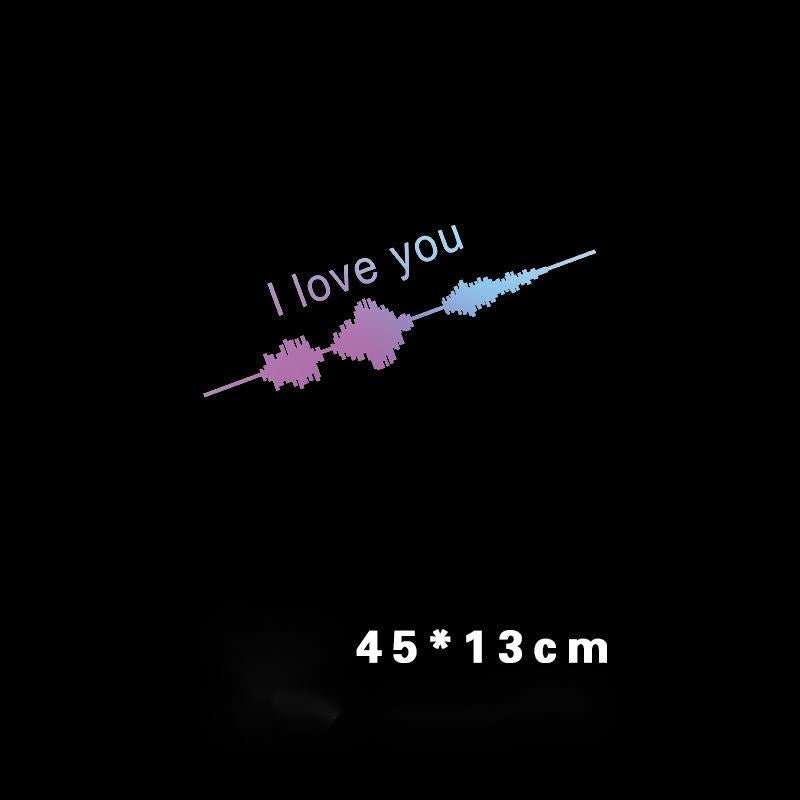 Car Electrocardiogram Creative Sound Wave Chart Car Sticker - AMIR BAGS INDIA PRIVATE LIMITED