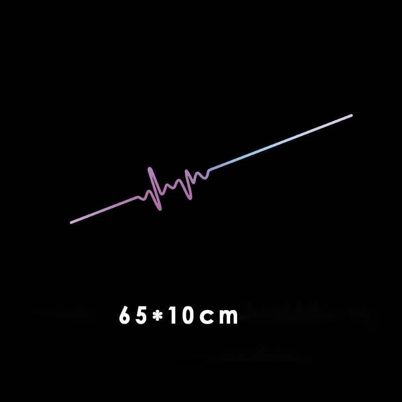 Car Electrocardiogram Creative Sound Wave Chart Car Sticker - AMIR BAGS INDIA PRIVATE LIMITED