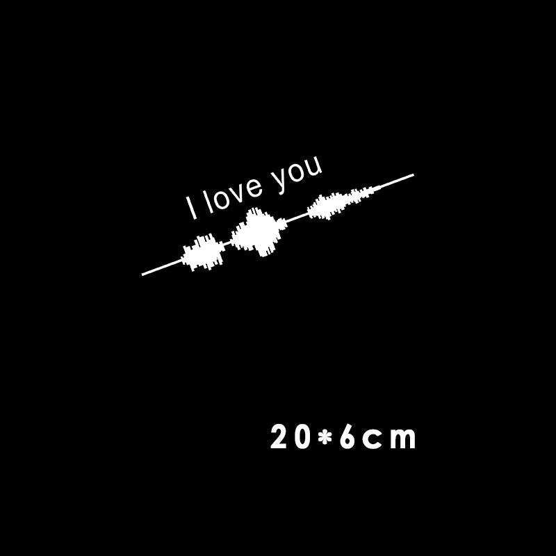 Car Electrocardiogram Creative Sound Wave Chart Car Sticker - AMIR BAGS INDIA PRIVATE LIMITED