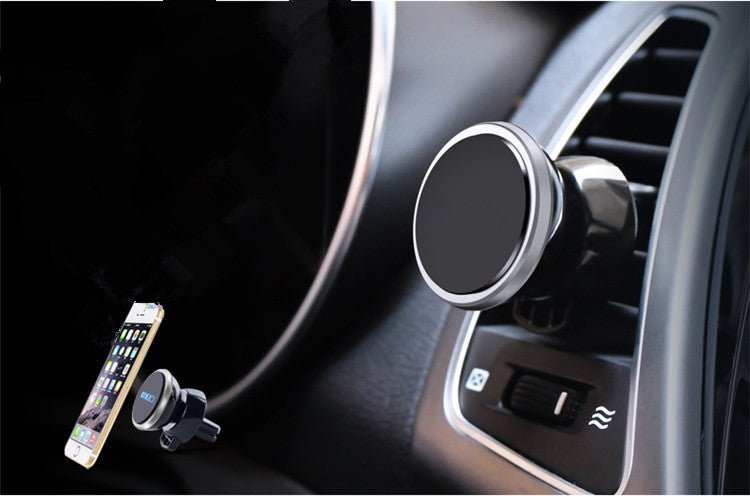 Car mobile phone navigation bracket mobile phone rack outlet magnetic car 360 degree magnetic rotating magnet bracket - AMIR BAGS INDIA PRIVATE LIMITED