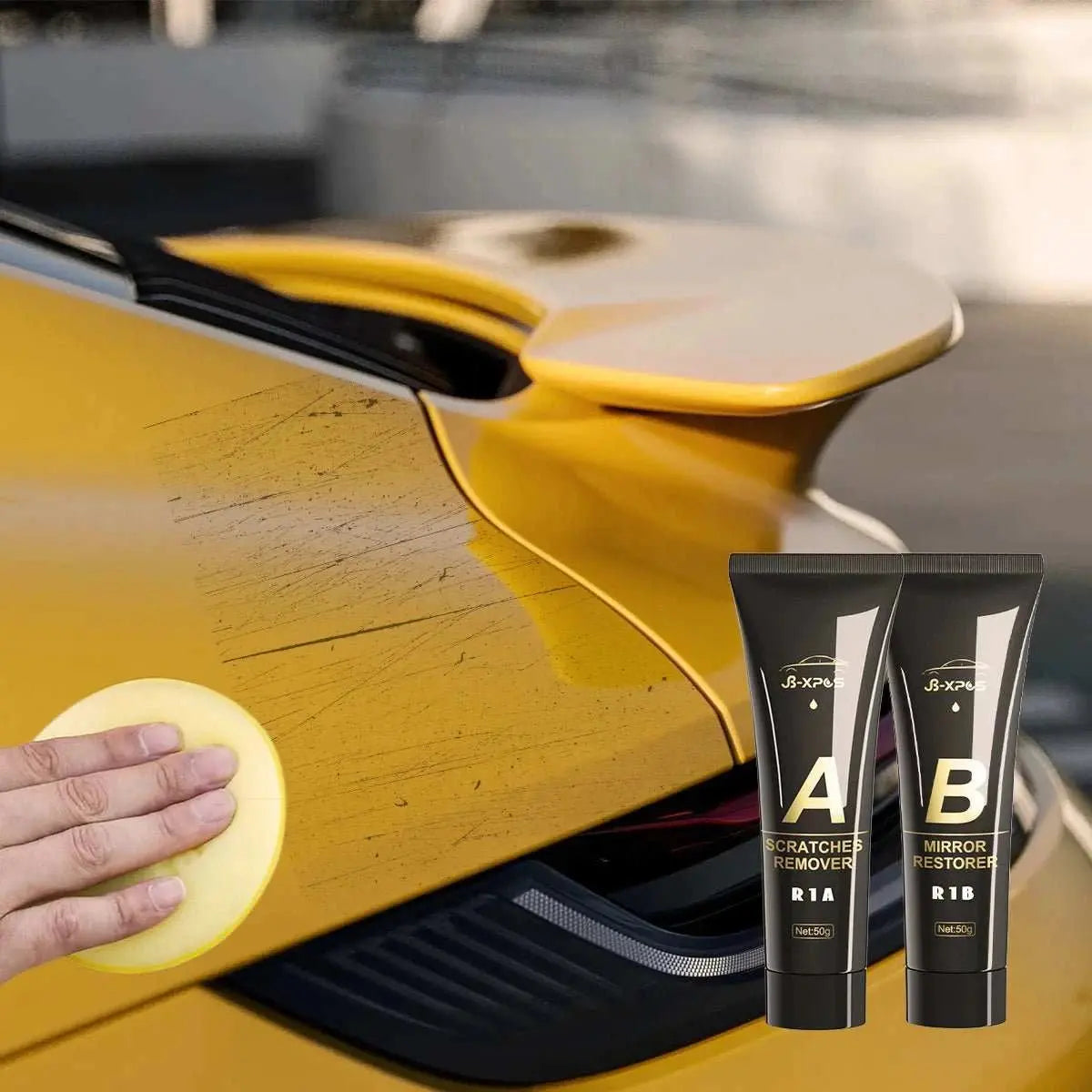 Car Scratch Remover Paint Care Tools Auto Remover Scratches Repair Polishing Auto Body Grinding Compound Anti Scratch Wax R1 - AMIR BAGS INDIA PRIVATE LIMITED
