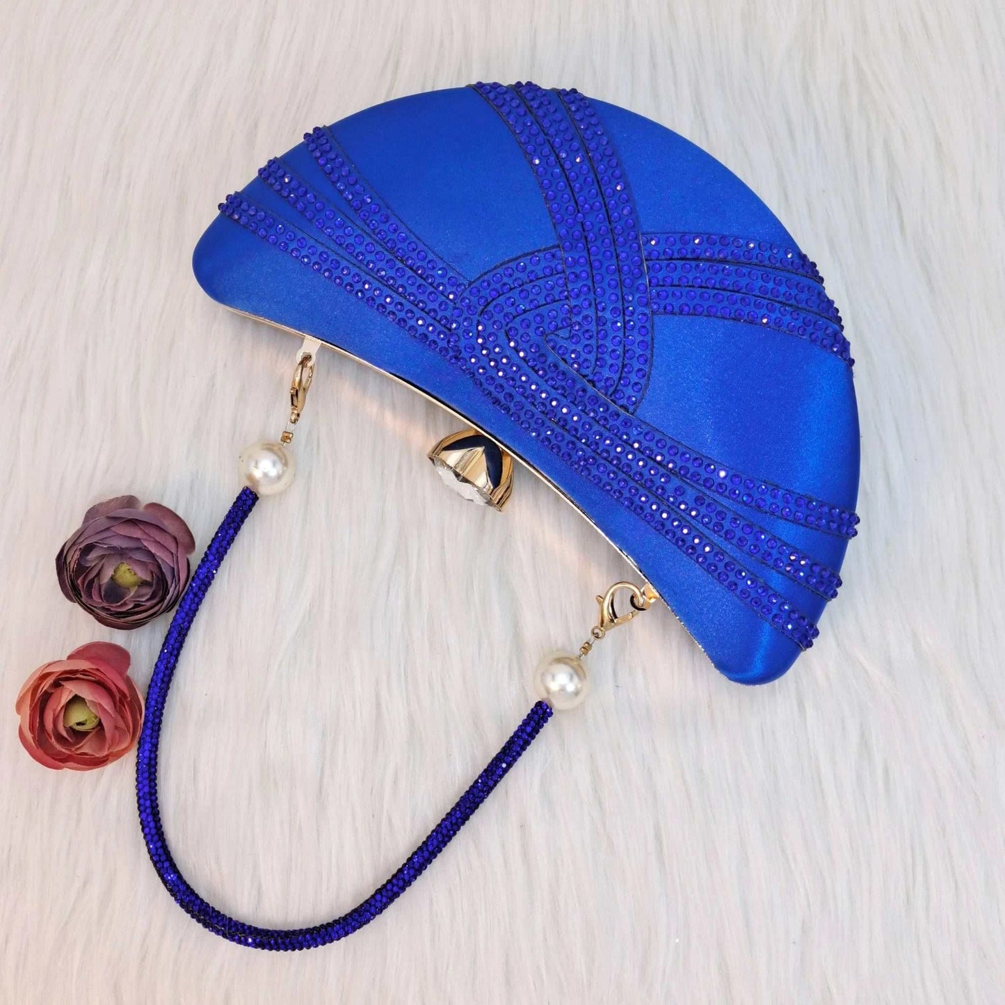 Carol Party Italian Design Blue Unique Moon Women's Bag Nigeria Luxury Brand Fashion Crystal Crossbody Bag Handbag Wallet - AMIR BAGS INDIA PRIVATE LIMITED