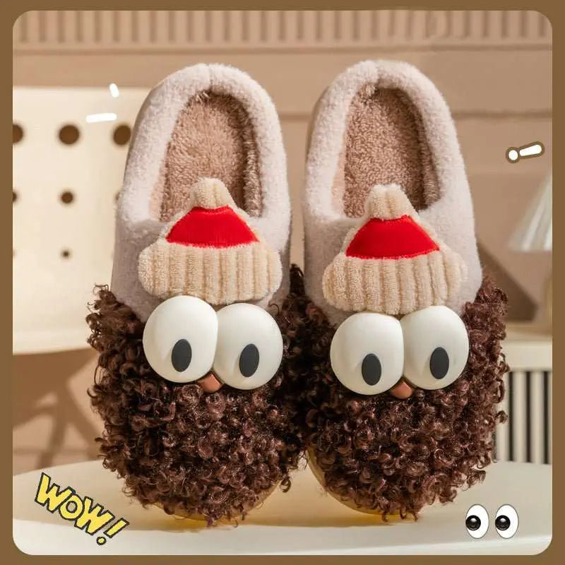 Cartoon Bearded Santa Claus Slippers Home Warm Non-slip Plush CottonOverview:Unique design, stylish and beautiful.Good material, comfortable feet.A variety of colors, any choice.Specification:Upper material: Short PlushSole material:DropshipmanAMIR BAGS INDIA PRIVATE LIMITEDnull