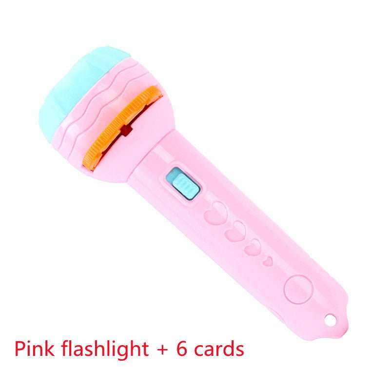 Cartoon Projection Flashlight 80 Patterns Creative Children Flashlight Toy Projector Baby Toys Bedtime Story Book - AMIR BAGS INDIA PRIVATE LIMITED