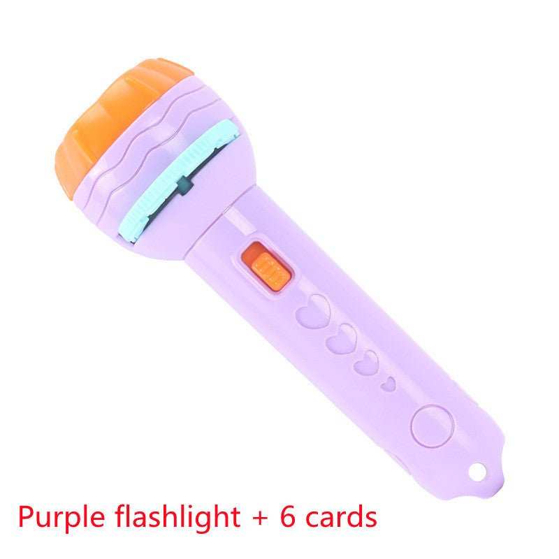 Cartoon Projection Flashlight 80 Patterns Creative Children Flashlight Toy Projector Baby Toys Bedtime Story Book - AMIR BAGS INDIA PRIVATE LIMITED