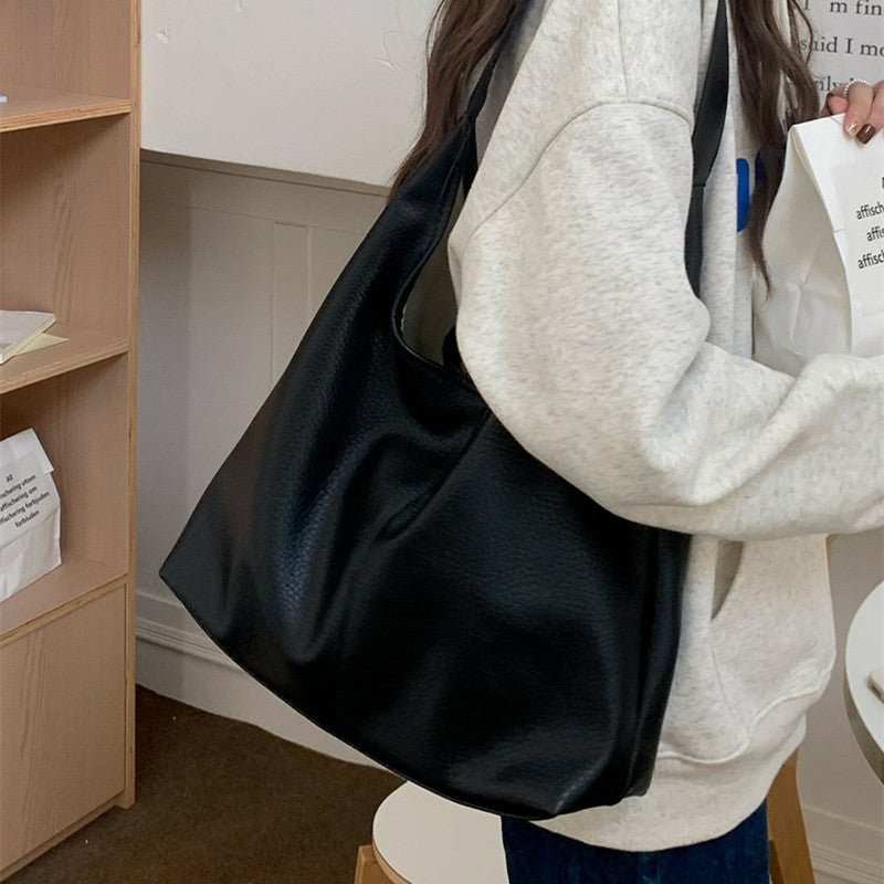 Casual Armpit Bag Women Shoulder Bag High Capacity Totes Female Shopping Bags Soft Leather Lady Purse Handbags - AMIR BAGS INDIA PRIVATE LIMITED