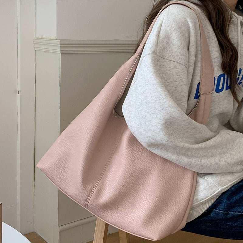 Casual Armpit Bag Women Shoulder Bag High Capacity Totes Female Shopping Bags Soft Leather Lady Purse Handbags - AMIR BAGS INDIA PRIVATE LIMITED