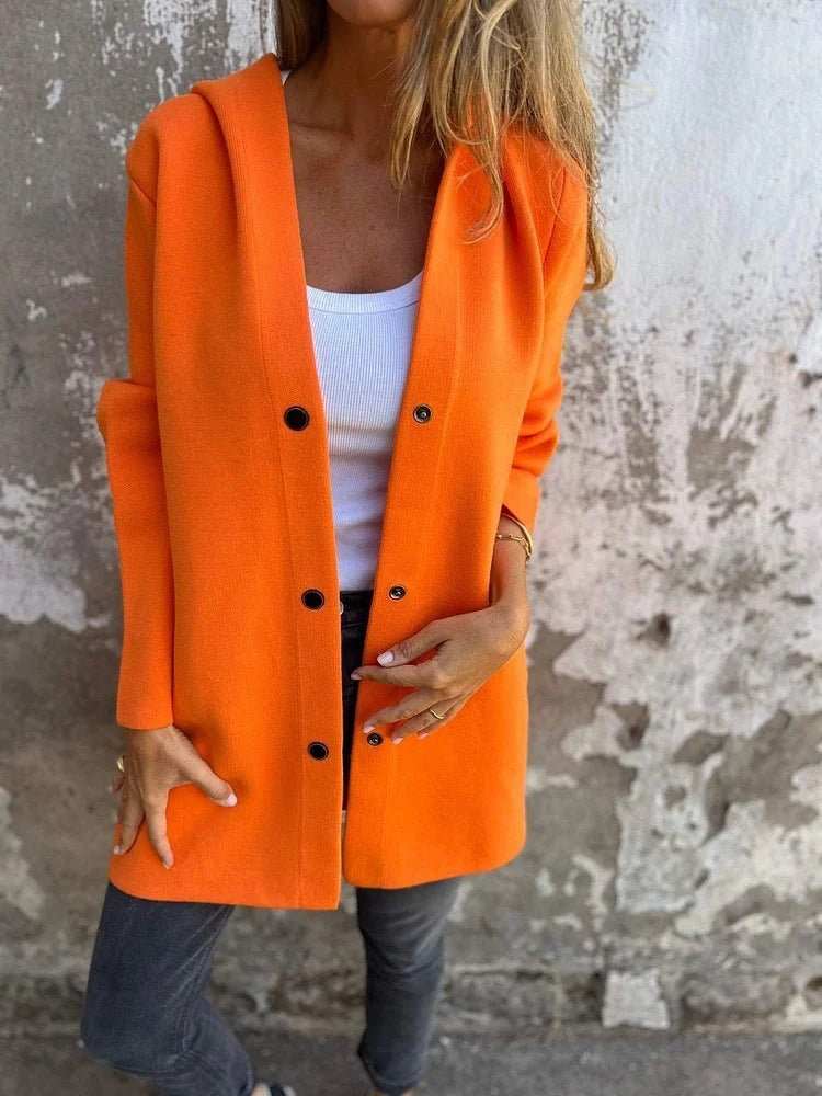 Casual Hooded Single - Breasted Cardigan Fashion Loose Solid Color Jacket Spring And Autumn Women's Clothing - AMIR BAGS INDIA PRIVATE LIMITED