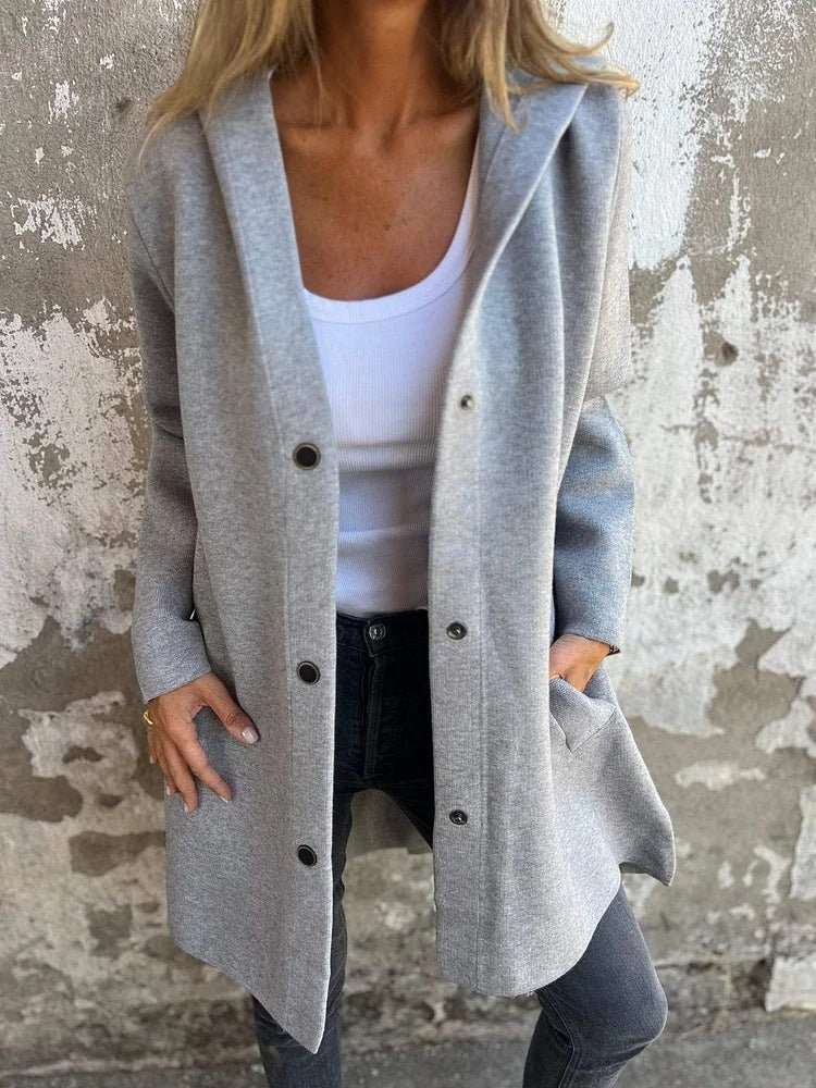 Casual Hooded Single - Breasted Cardigan Fashion Loose Solid Color Jacket Spring And Autumn Women's Clothing - AMIR BAGS INDIA PRIVATE LIMITED