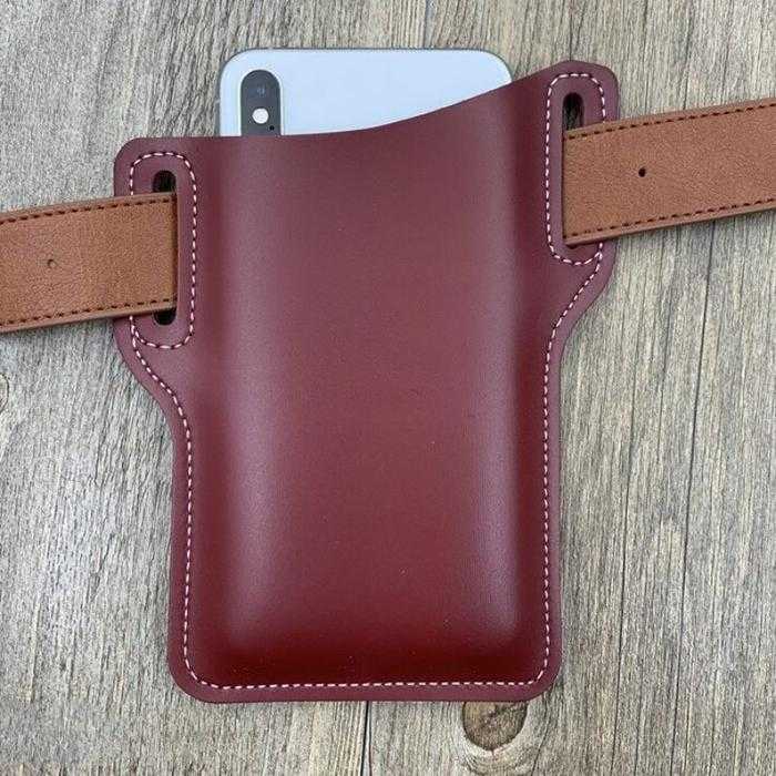 Cellphone Loop Holster Case Belt Waist Bag Props PU Leather Purse Phone Wallet - AMIR BAGS INDIA PRIVATE LIMITED