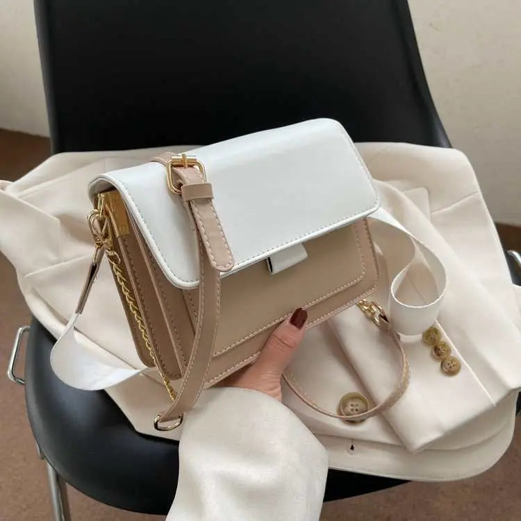 Chain Messenger Bag Fashion Broadband Shoulder Small Square Bag - AMIR BAGS INDIA PRIVATE LIMITED